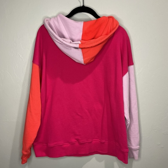 Terez Bright Colorblock Cotton‎ Hoodie-Size Medium - Picture 2 of 5